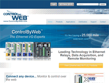 Tablet Screenshot of controlbyweb.com